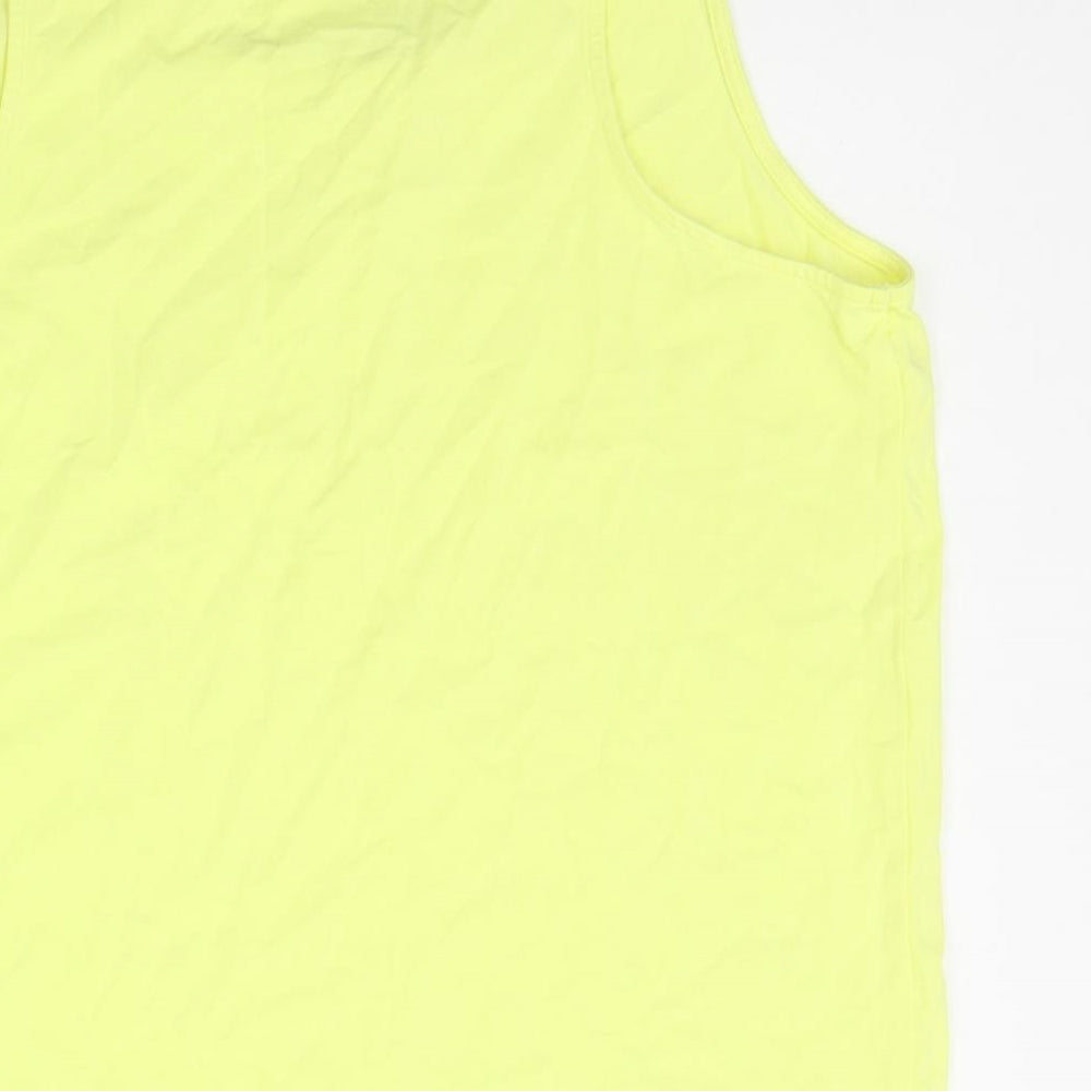 Marks and Spencer Womens Yellow Basic Tank Size 14