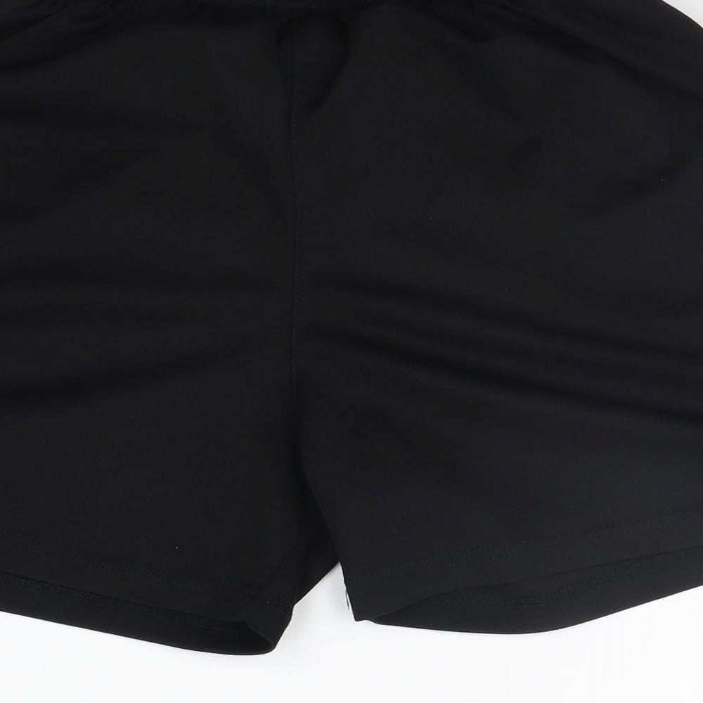 LISPORT Boys Black Sweat Shorts Size M