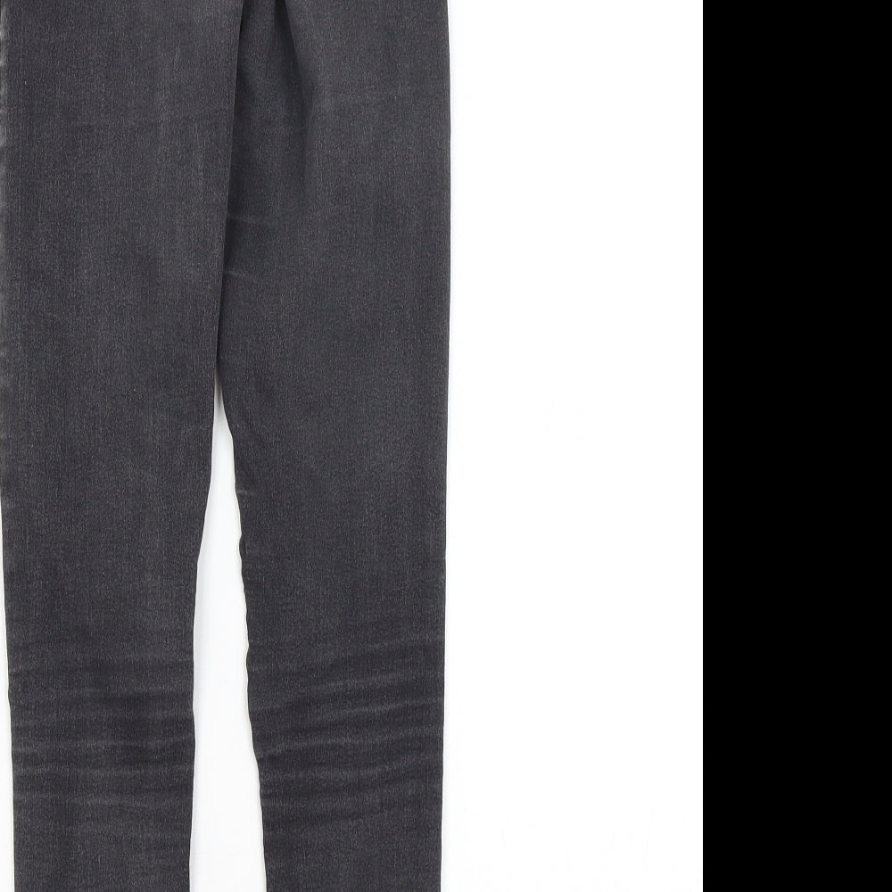 Topshop Womens Grey Skinny Jeans Size 25 in L25.5 in
