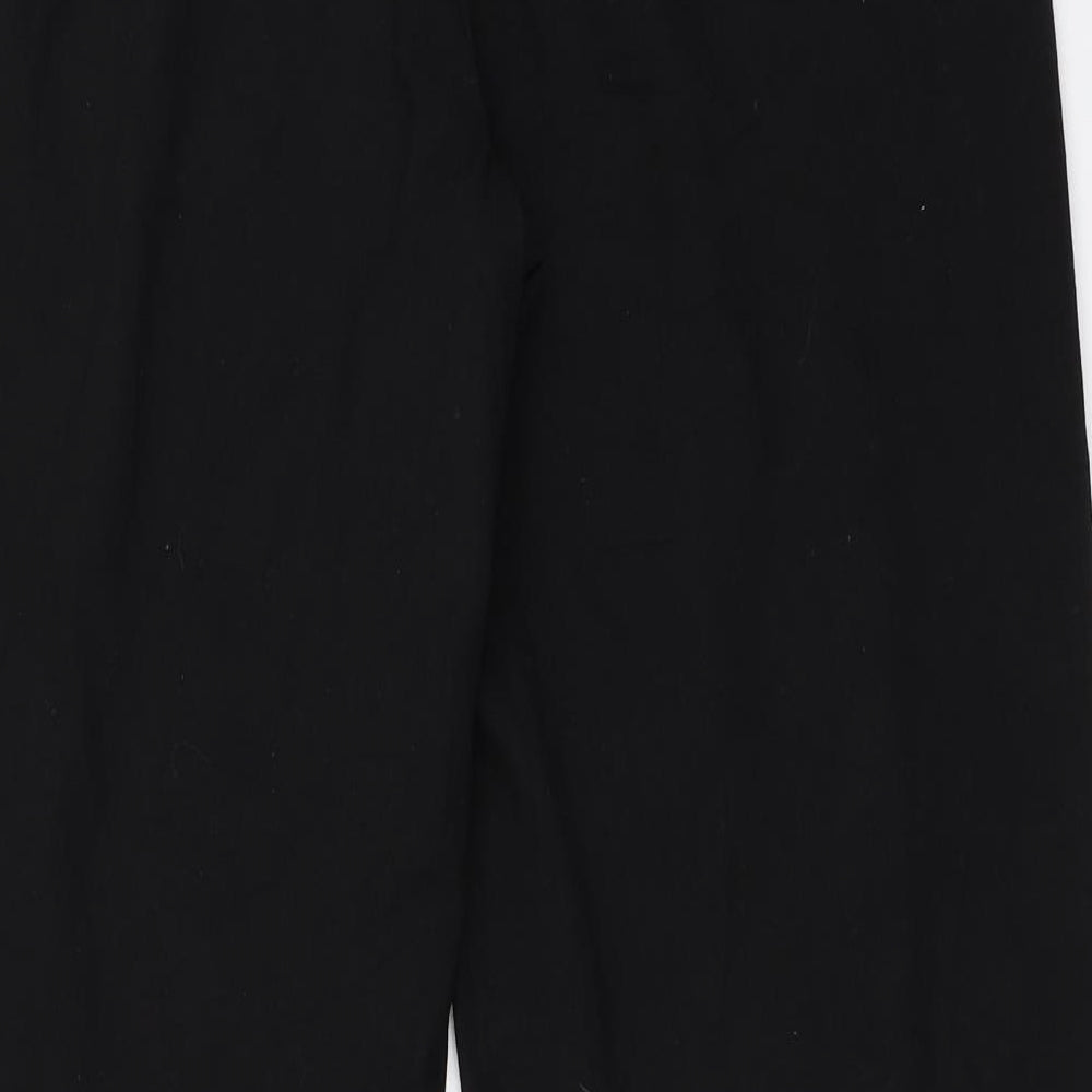 Marks and Spencer Womens Black Trousers Size 14 L29.5 in