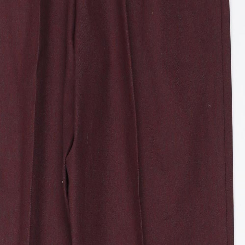 Classics Womens Red Trousers Size 12 L29 in