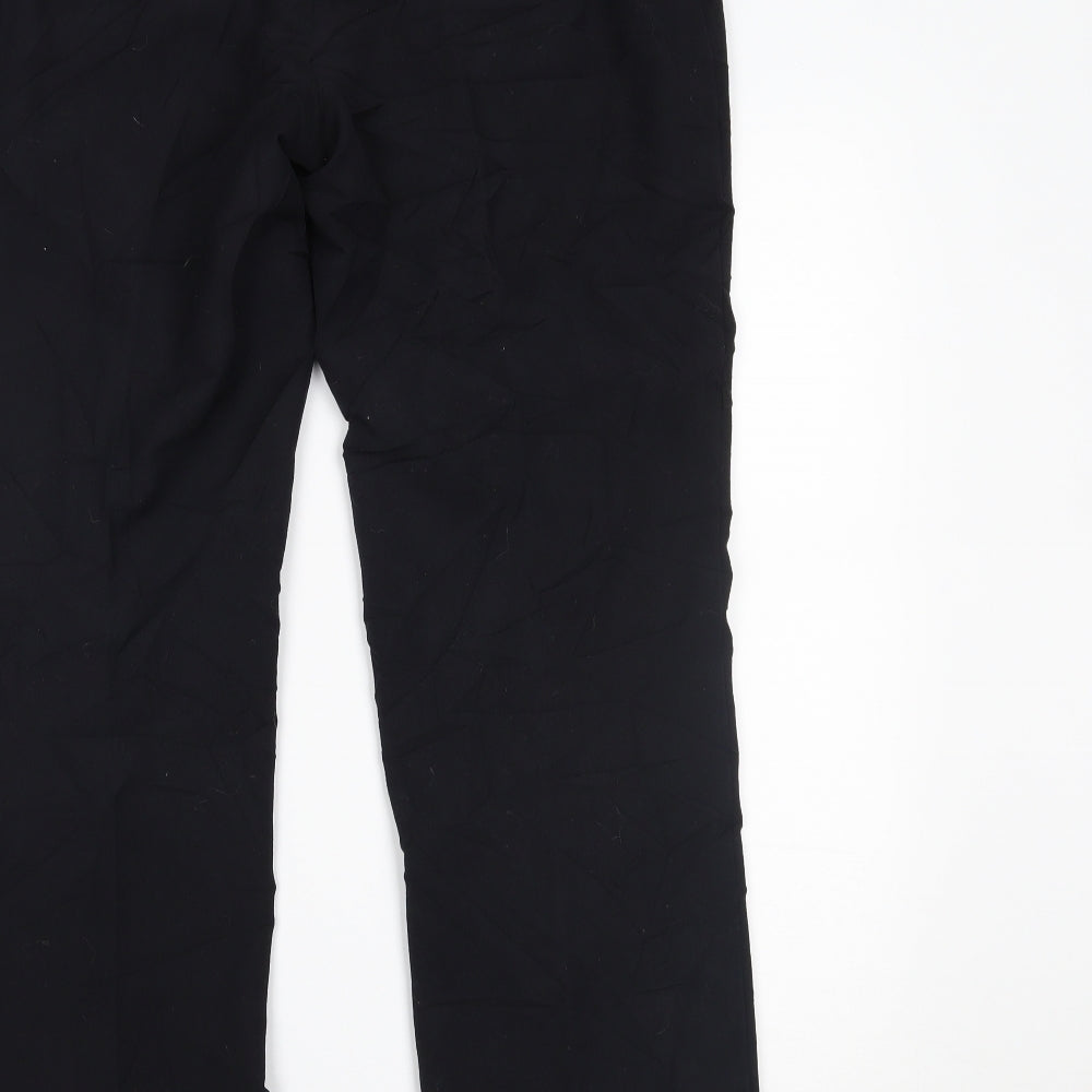 Marks and Spencer Womens Black Trousers Size 12 L29 in