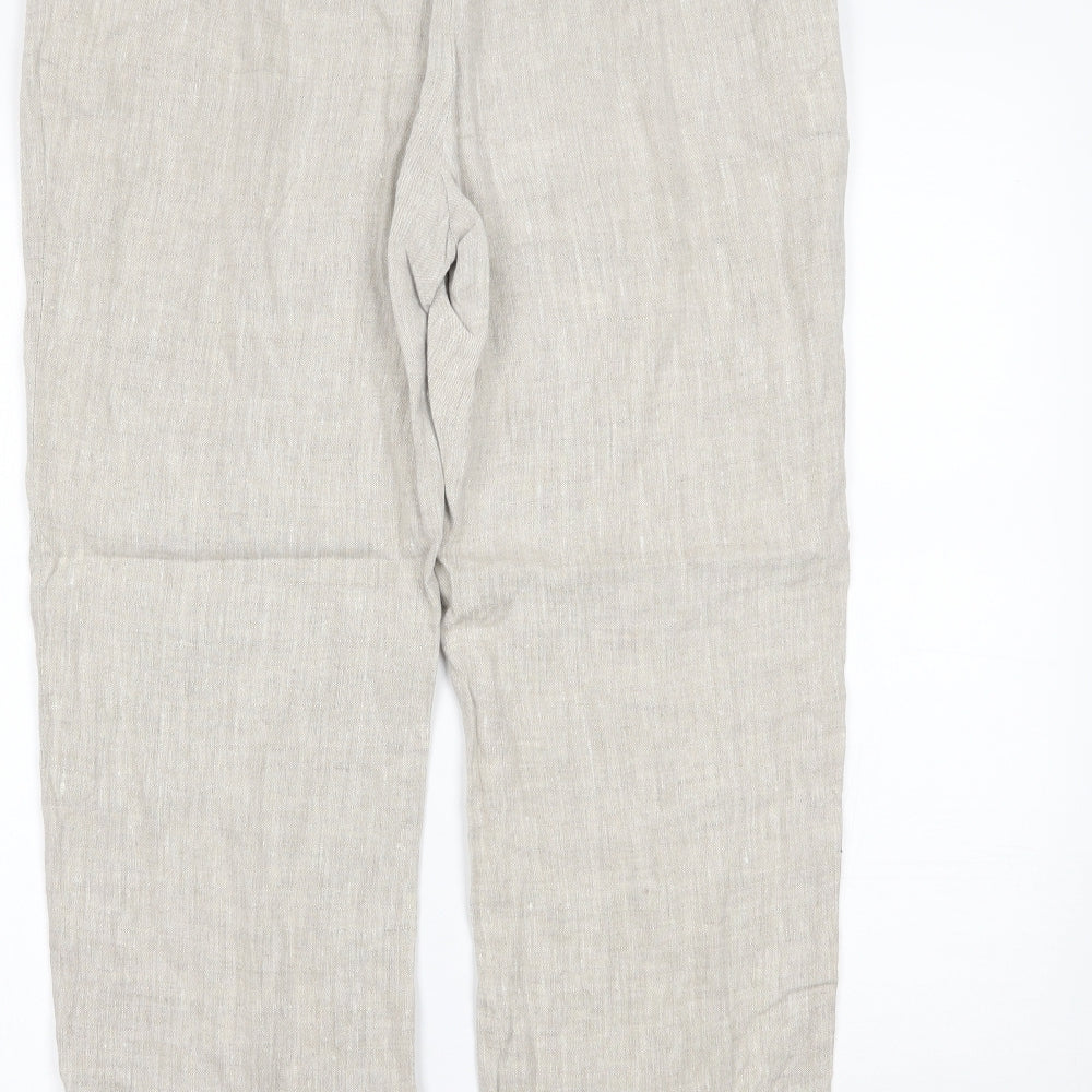 Viyella Womens Ivory Trousers Size 12 L26 in