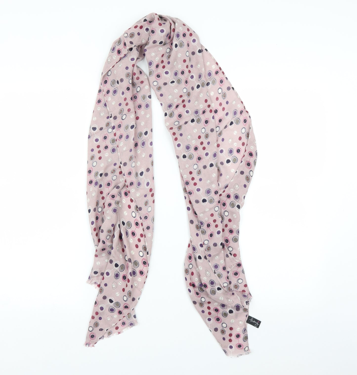 Peony Womens Multicoloured Polka Dot Scarf
