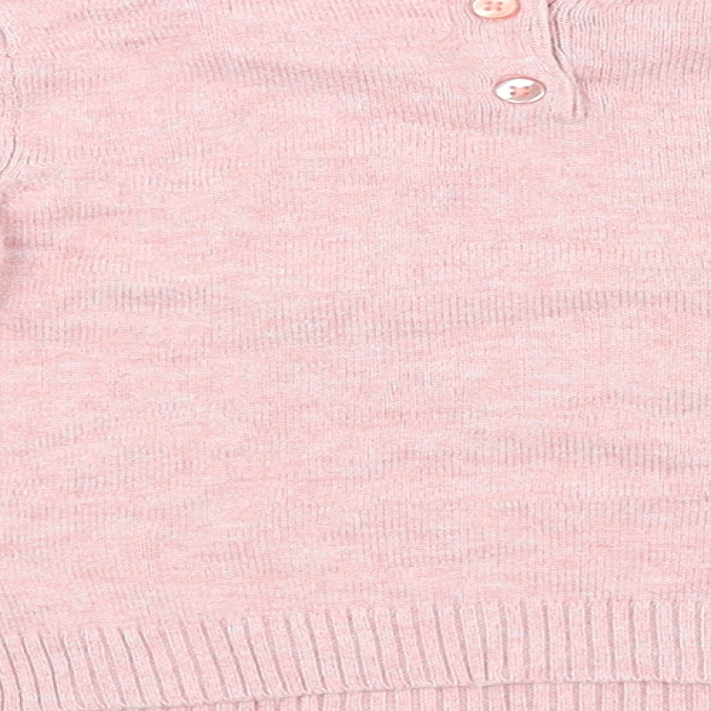 Young Dimension Girls Pink Cardigan Jumper Size 12-18 Months