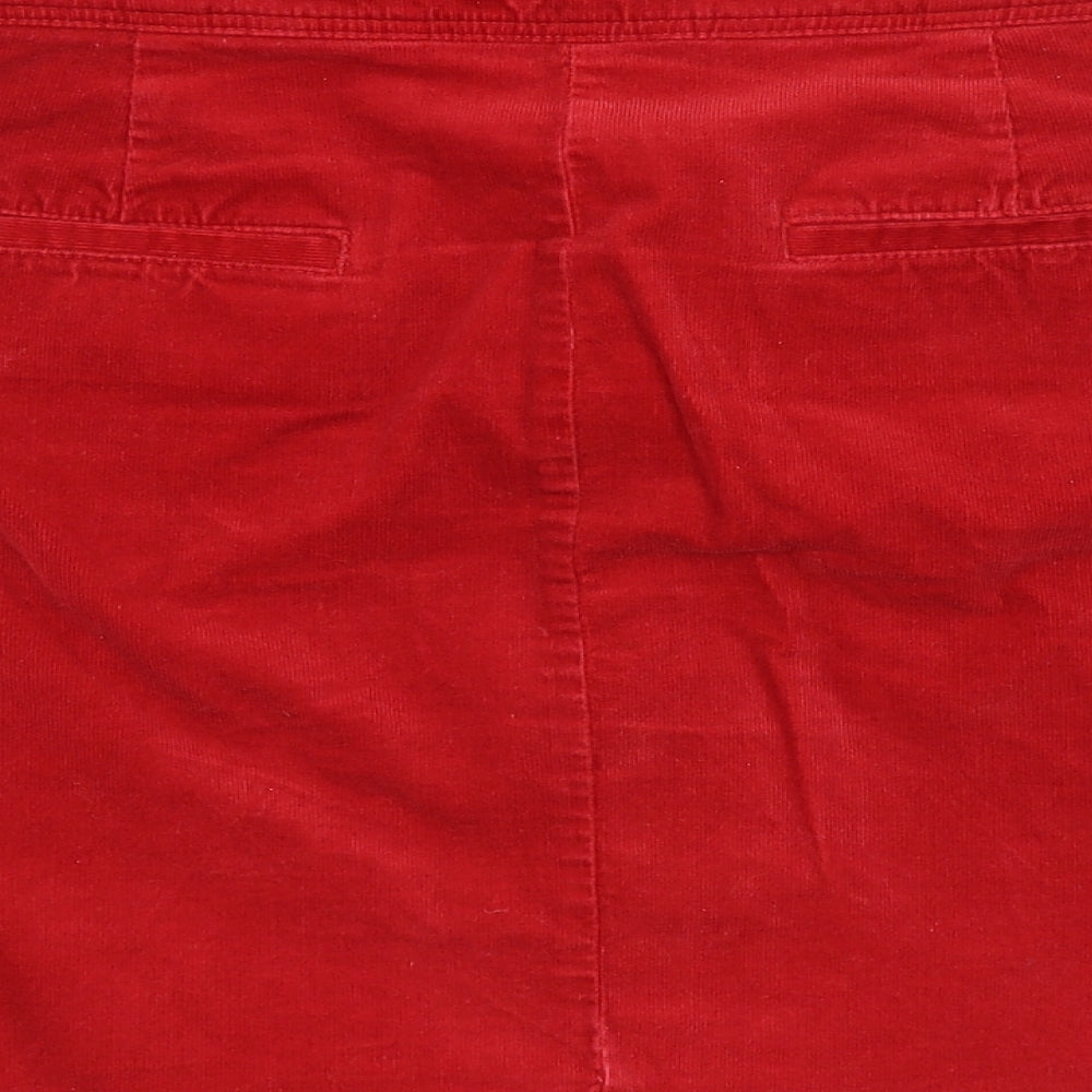 M&S Womens Red Straight & Pencil Set Size 8