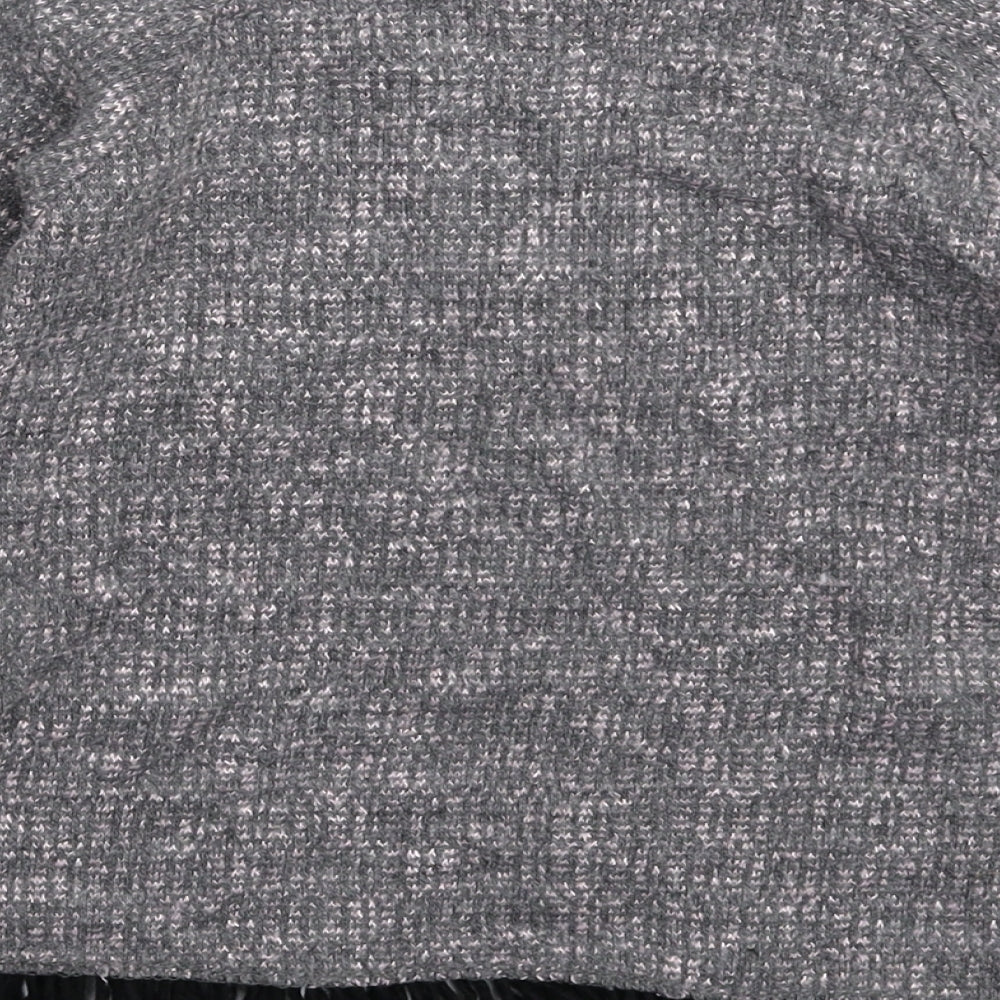 Jainco Girls Grey Knit Pullover Jumper Size 9-10 Years