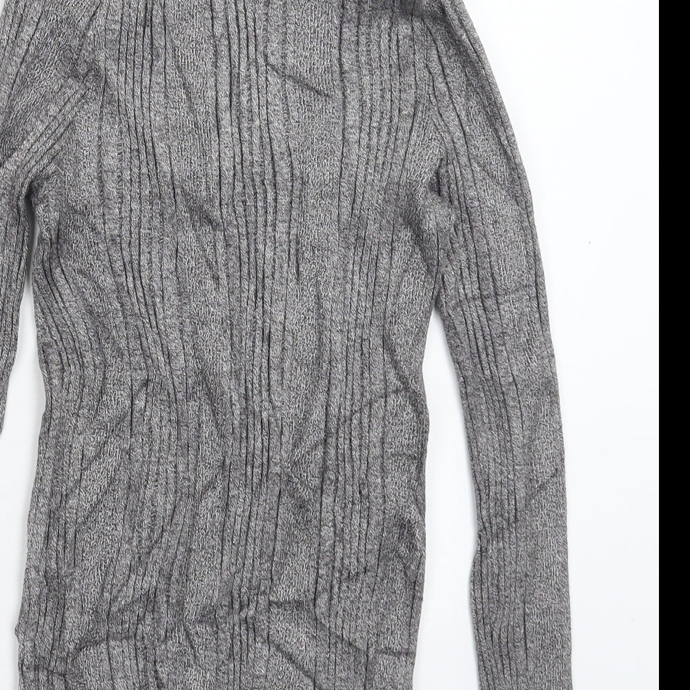 Marks and Spencer Womens Grey Knit Pullover Jumper Size 12