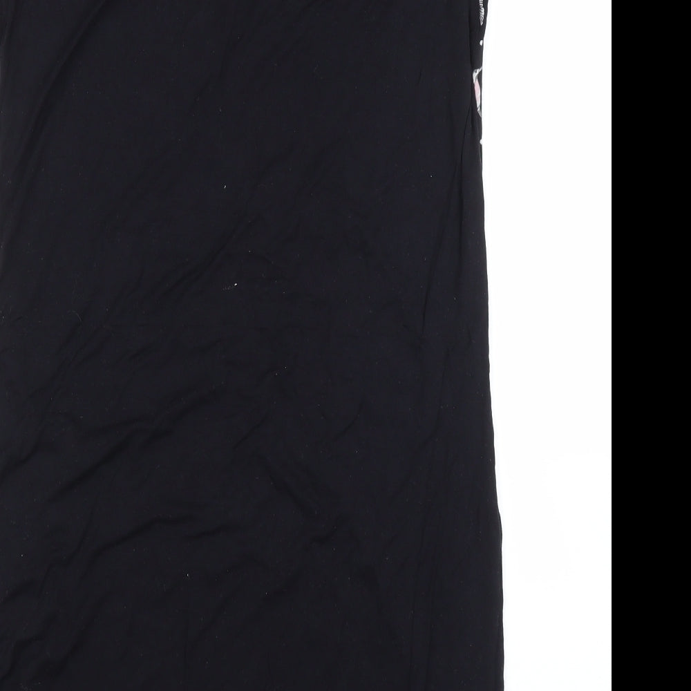 M&S Womens Black Solid Capri Dress Size 12