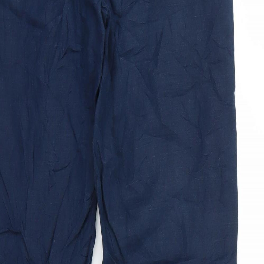 oodii Womens Blue Trousers Size 8 L26 in