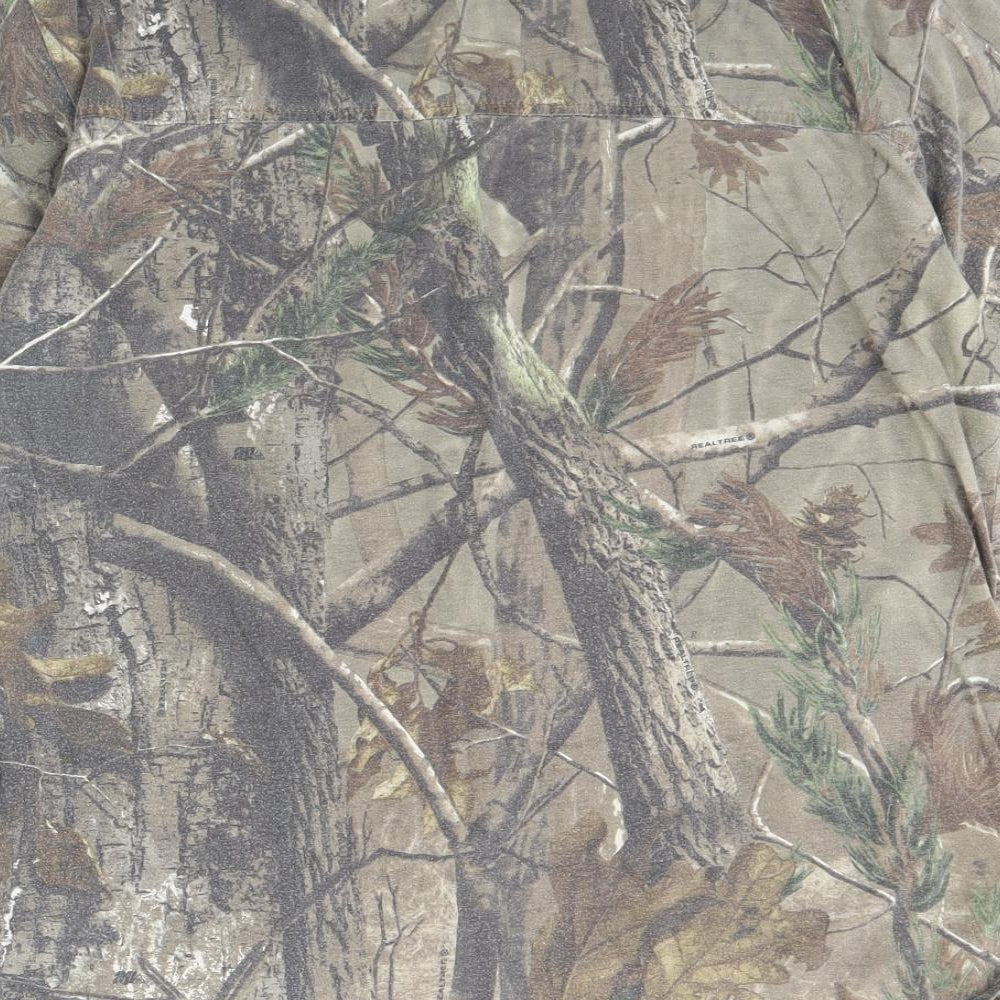 TF Gear Mens Green Camouflage T-Shirt Size L