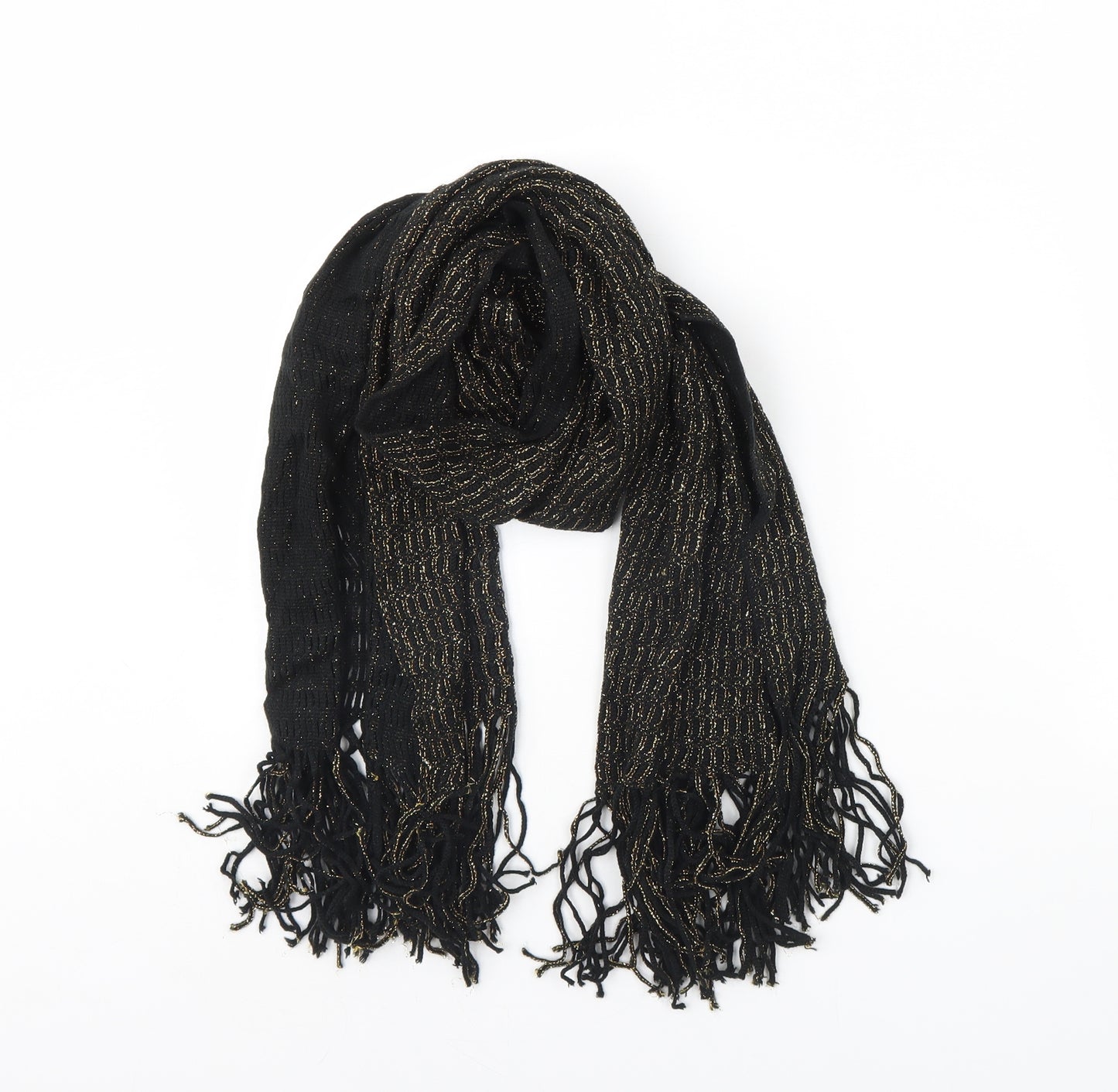 Preworn Womens Black Scarf