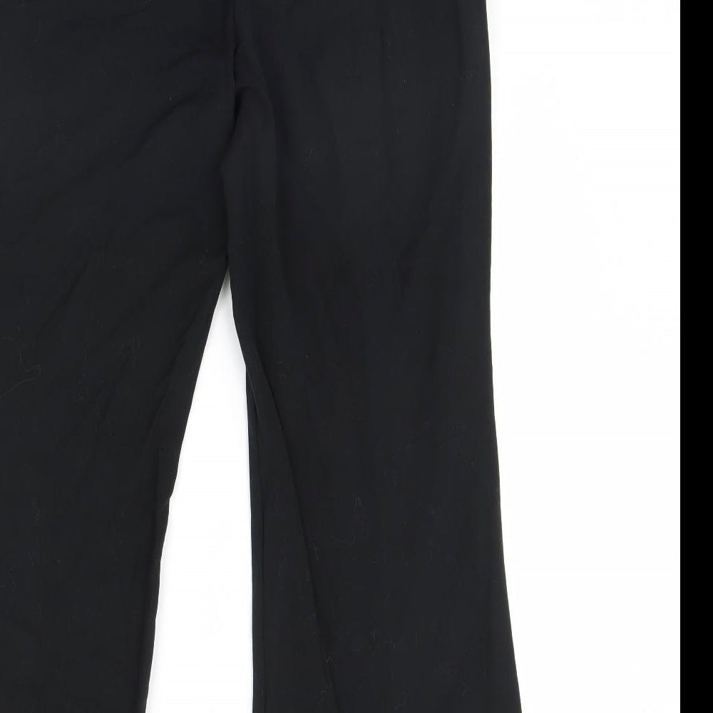 M&S Womens Black Trousers Size 12 L30 in