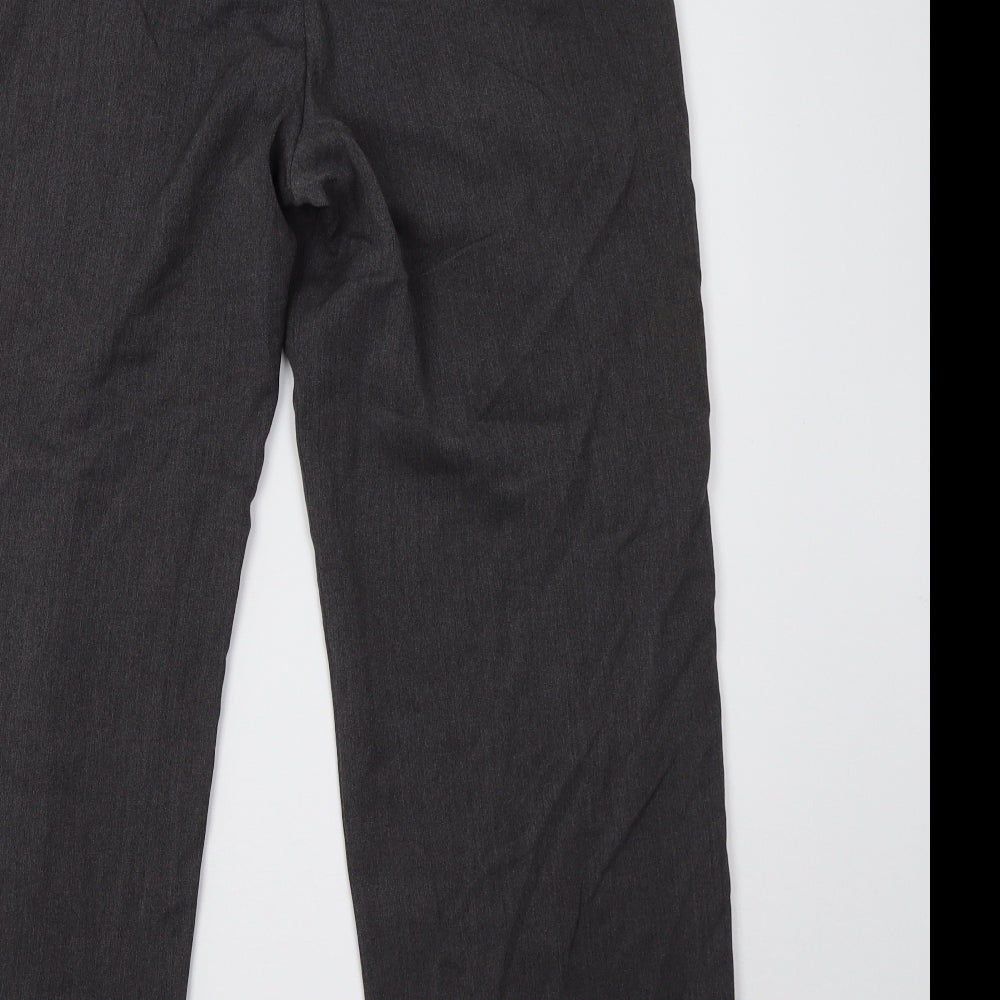 Poppy Womens Grey Trousers Size 14 L29 in