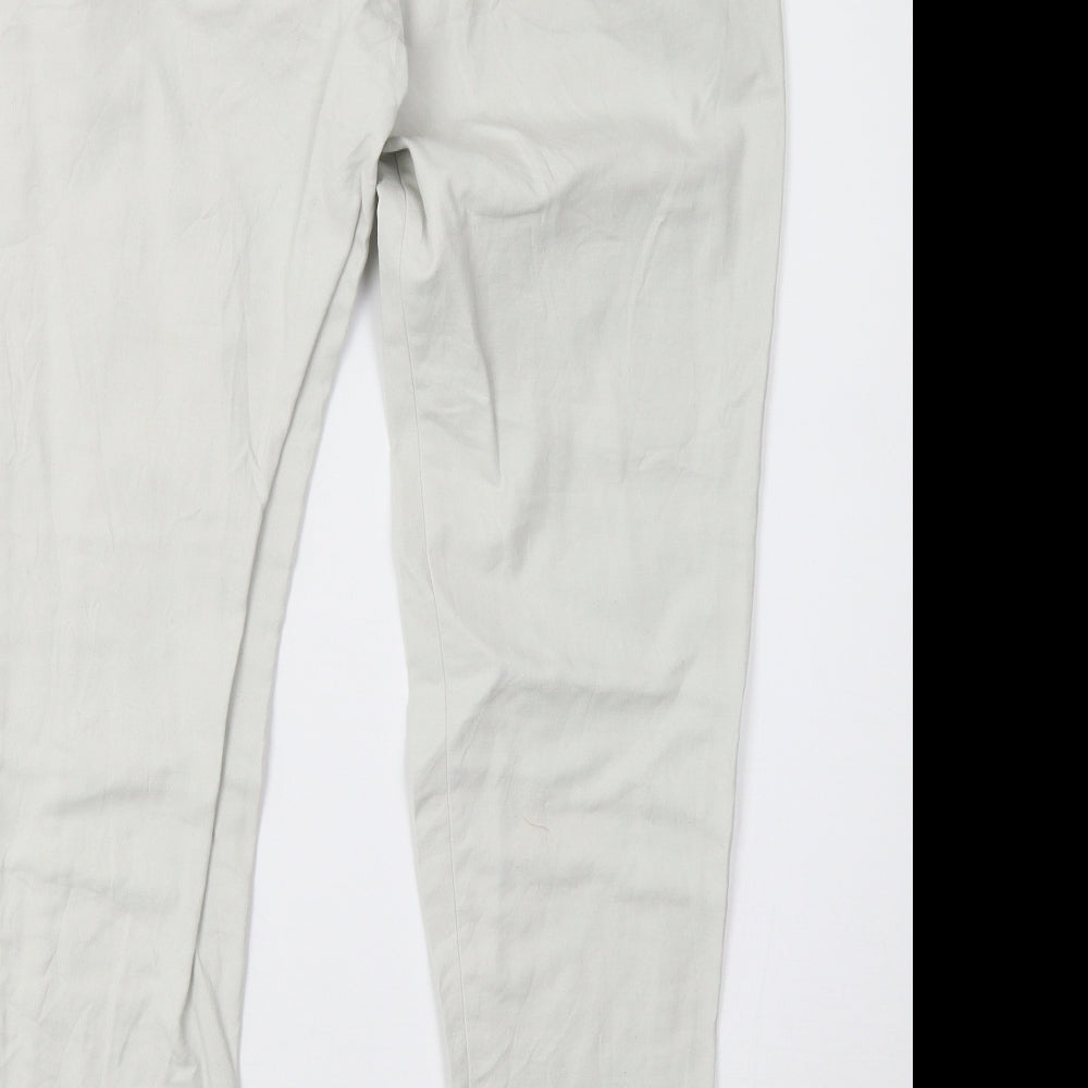 H&M Womens Grey Trousers Size 10 L27.5 in