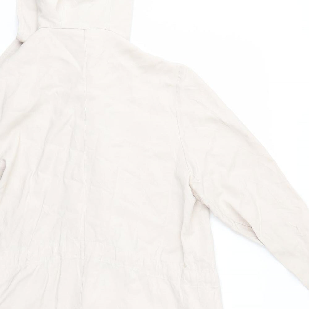 Preworn Womens Beige Jacket Coat Size L
