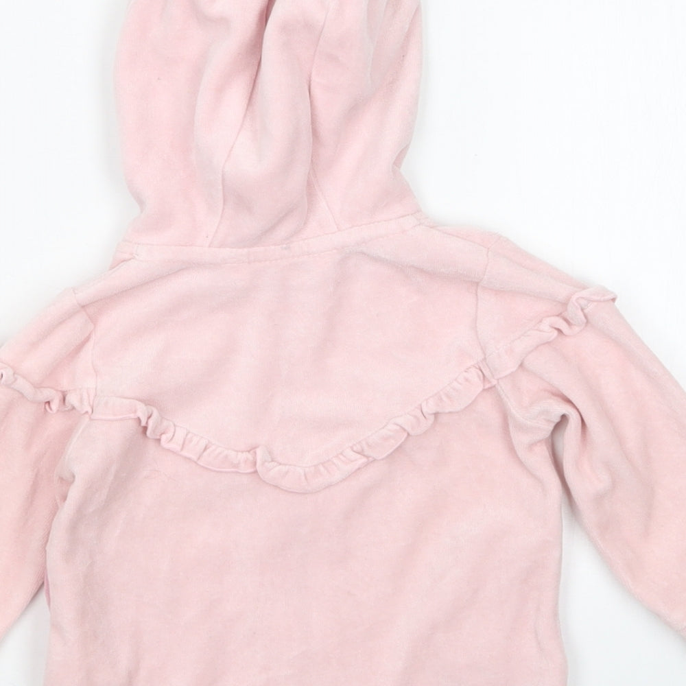 coccodrillo Girls Pink Full Zip Jumper Size 6-9 Months