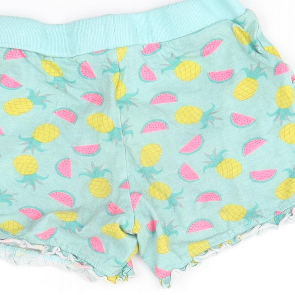 Primark Girls Blue Sleep Shorts Size 7-8 Years - pineapple melon