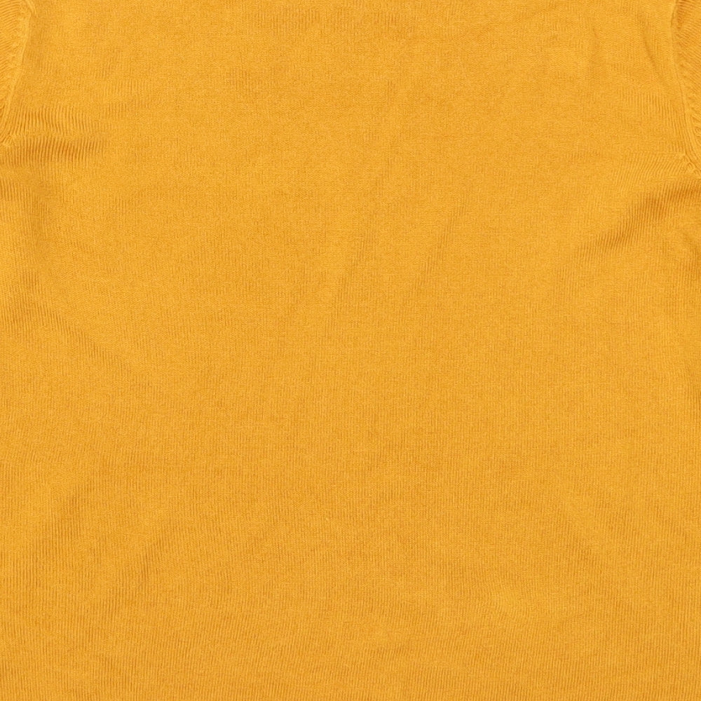 Primark Womens Orange Knit Pullover Jumper Size 10