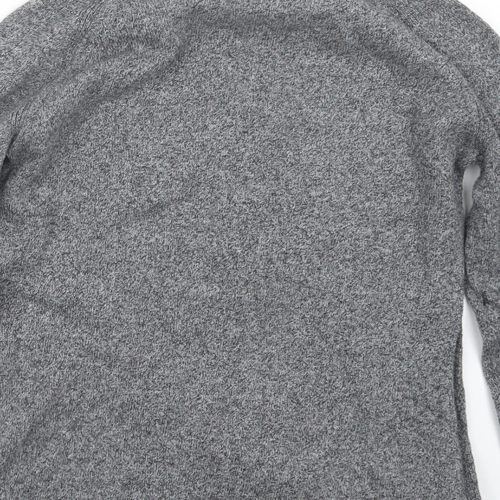 Raging Bull Boys Grey Knit Pullover Jumper Size 12 Years