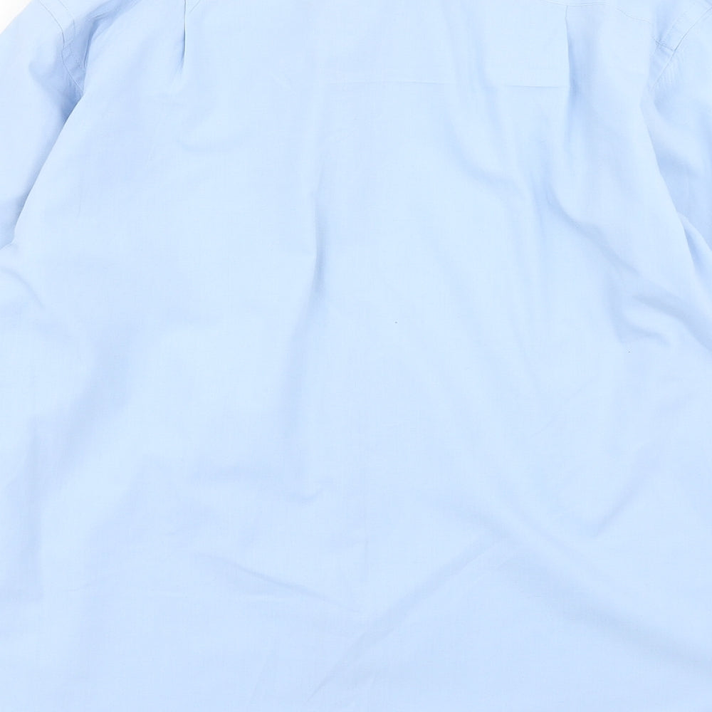 Jack Reid Mens Blue Dress Shirt Size 16