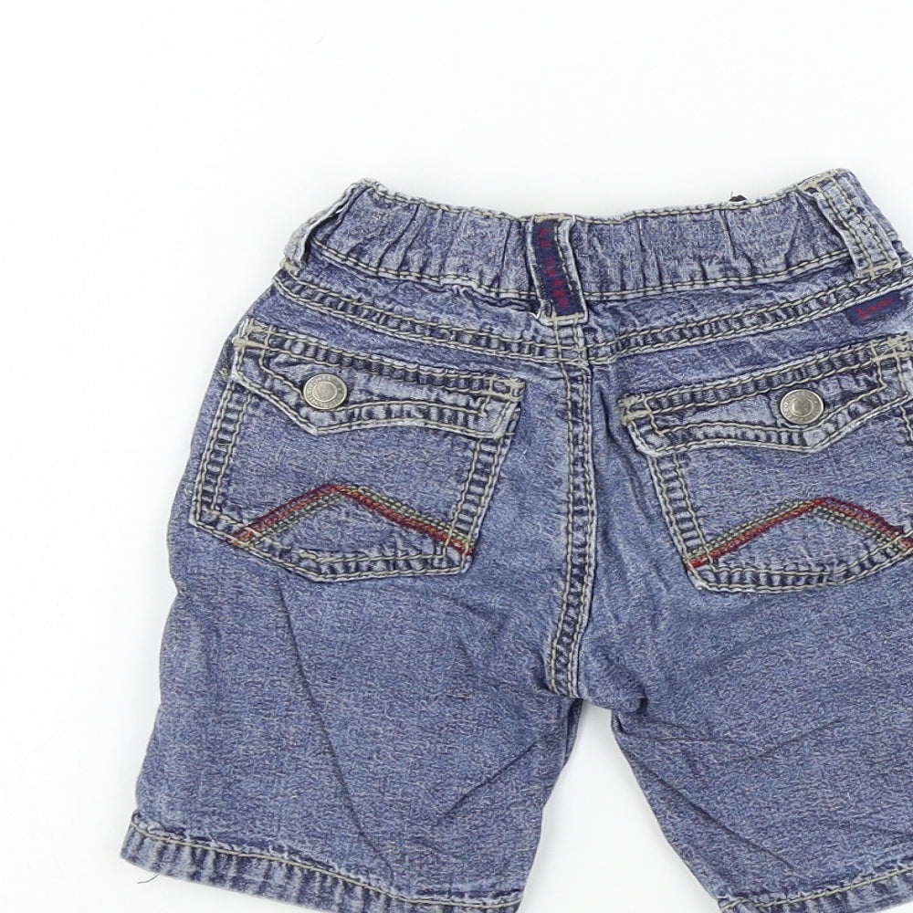 Pumpkin Patch Boys Blue Colourblock Cropped Trousers Size 6-9 Months