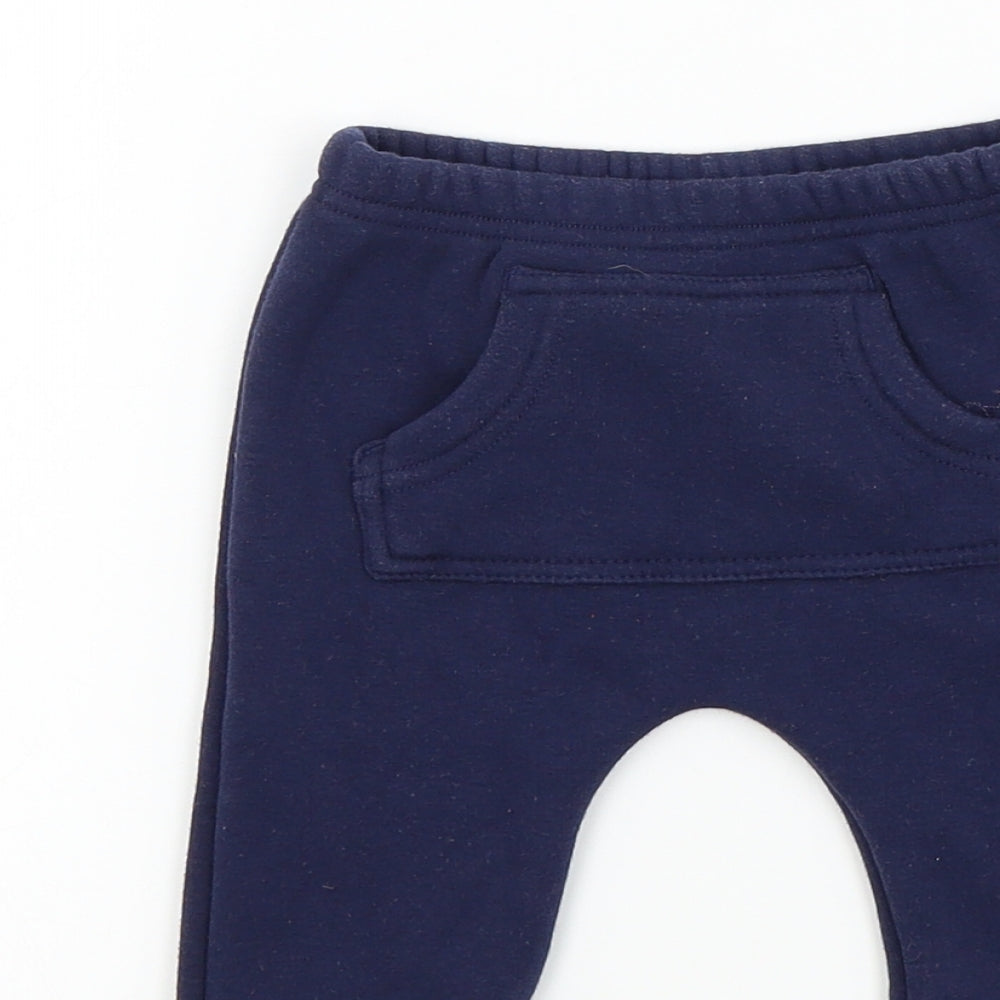TU Baby Blue Colourblock Jogger Trousers Size 0-3 Months