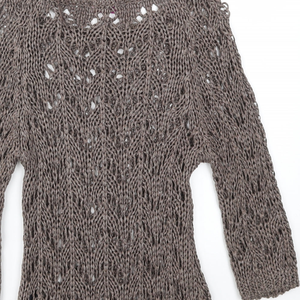 M&S Womens Brown Pullover Jumper Size S