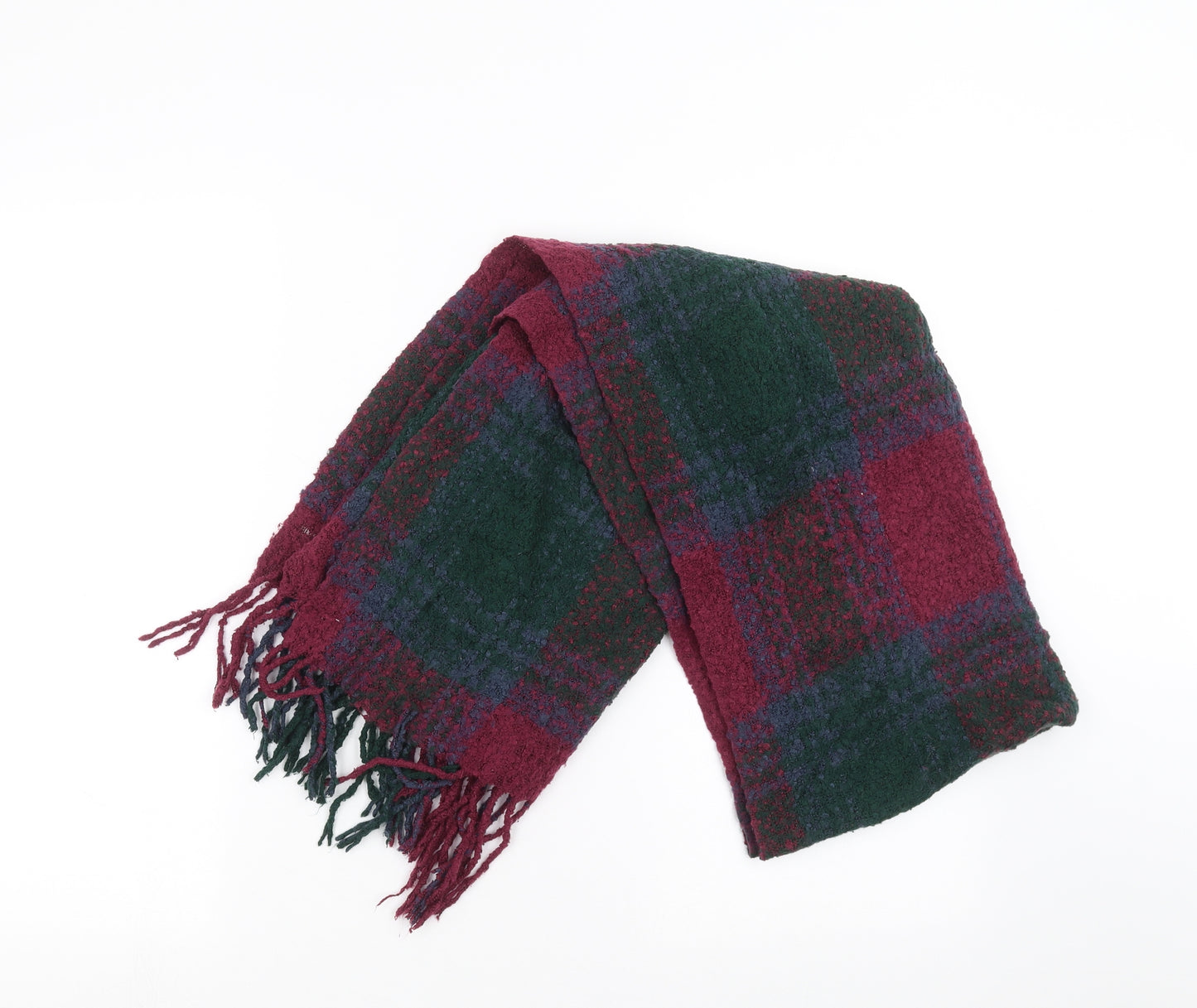 Preworn Womens Multicoloured Check Scarf