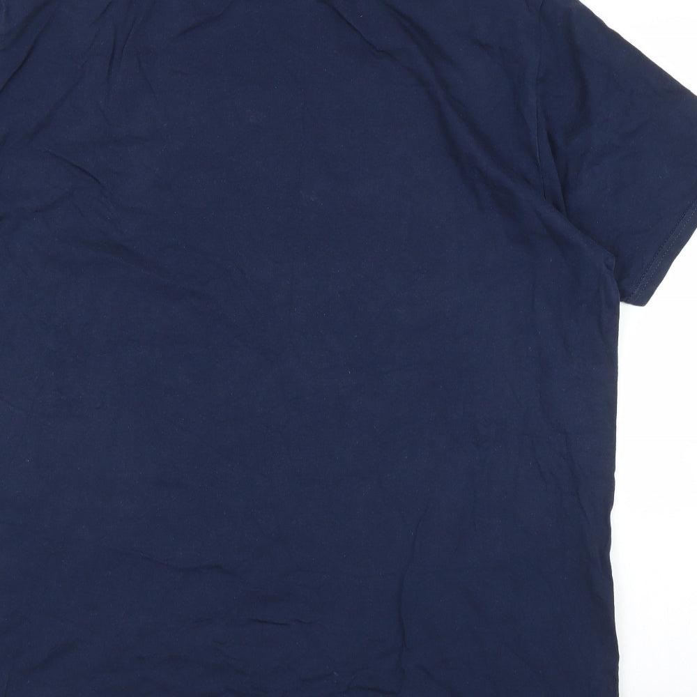Gildan Mens Blue T-Shirt Size 2XL