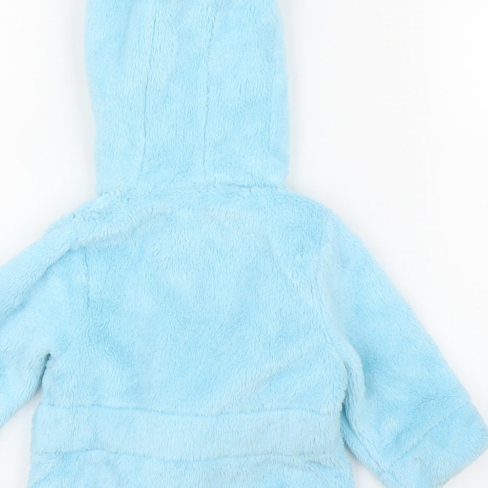 Studio Baby Boys Blue Solid Chemise Robe Size 3-6 Months
