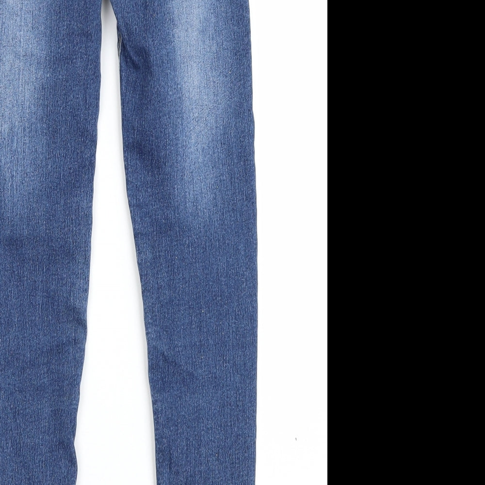 Candy Couture Girls Blue Denim Skinny Jeans Size 9 Years
