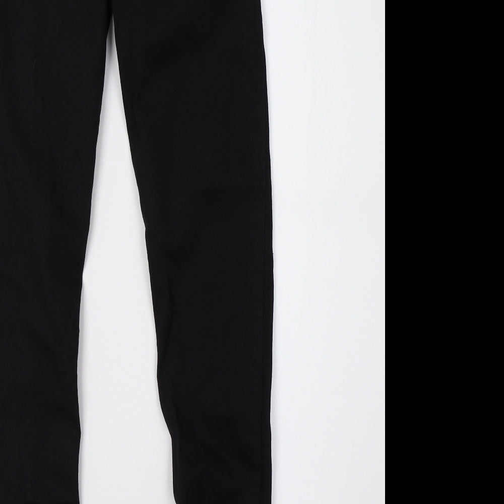 Boohoo Womens Black Denim Skinny Jeans Size 6 L28 in