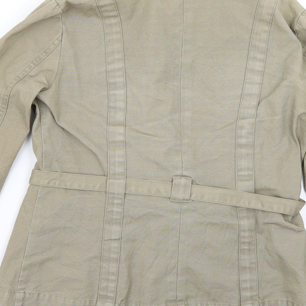 alibi Womens Beige Overcoat Coat Size 10