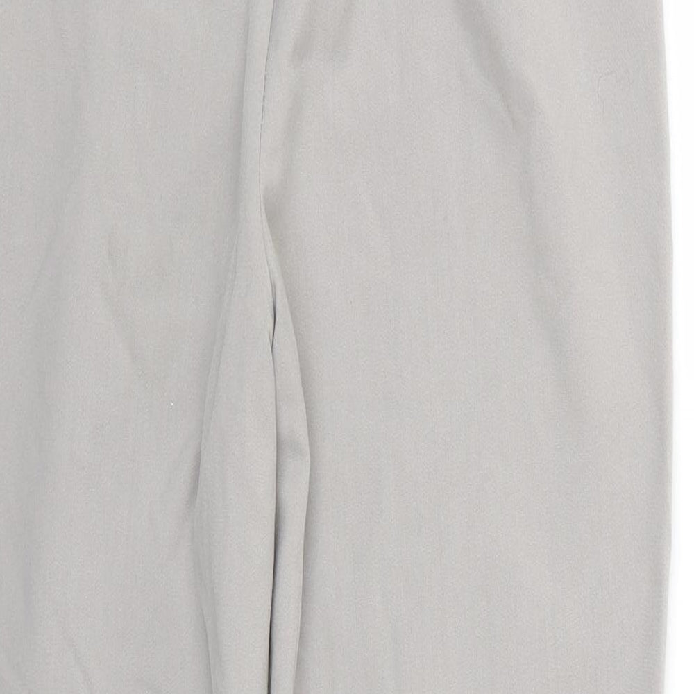 BASSINI Womens Grey Trousers Size 14 L23 in