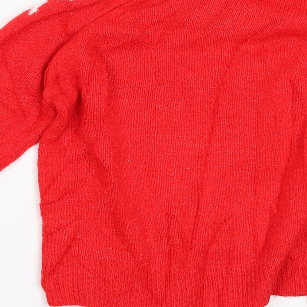 NEXT Womens Red Pullover Jumper Size XS
