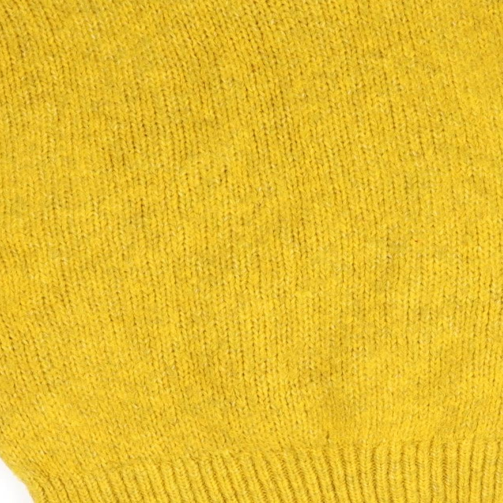 F&F Womens Yellow Pullover Jumper Size 8