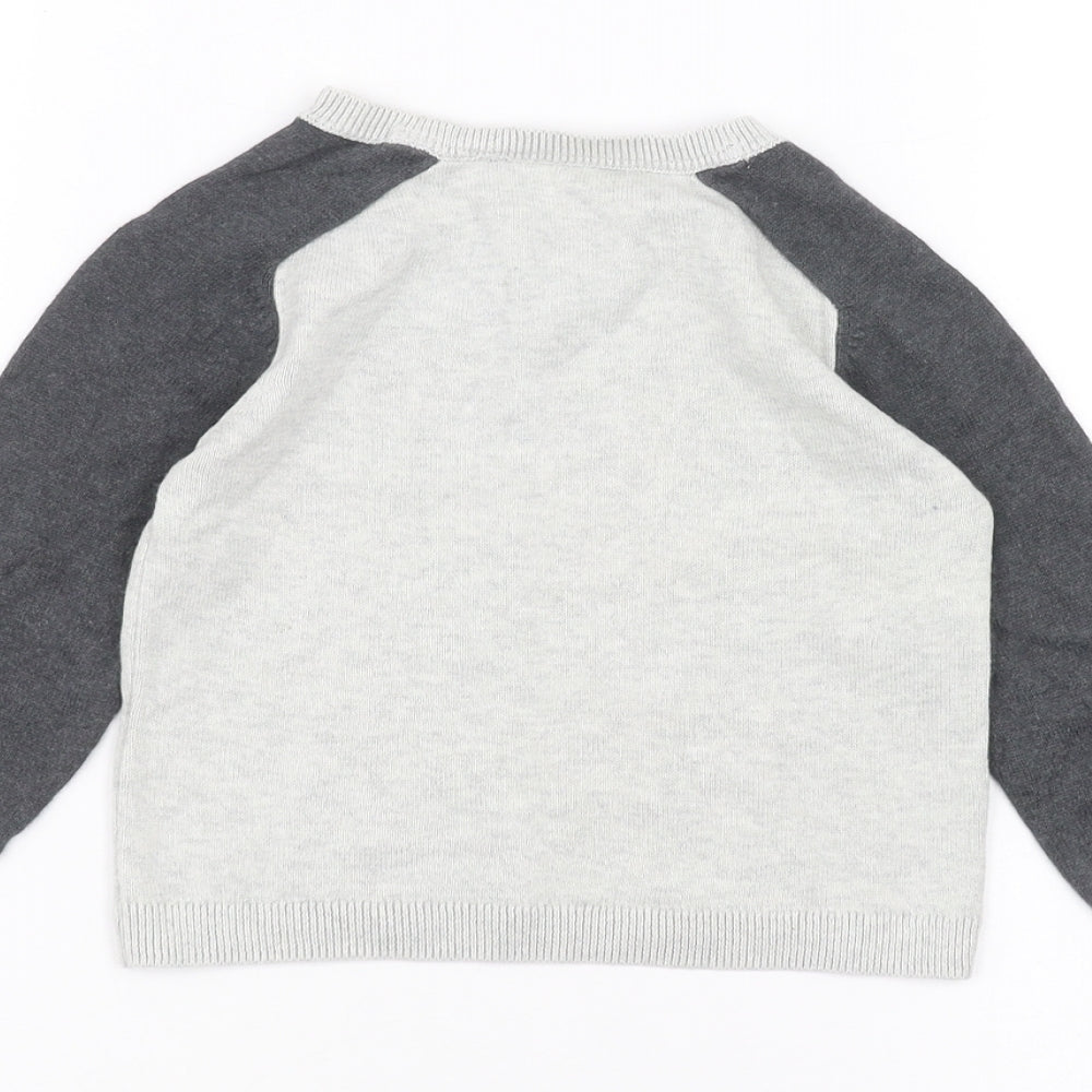 Marks and Spencer Baby White Pullover Jumper Size 12-18 Months