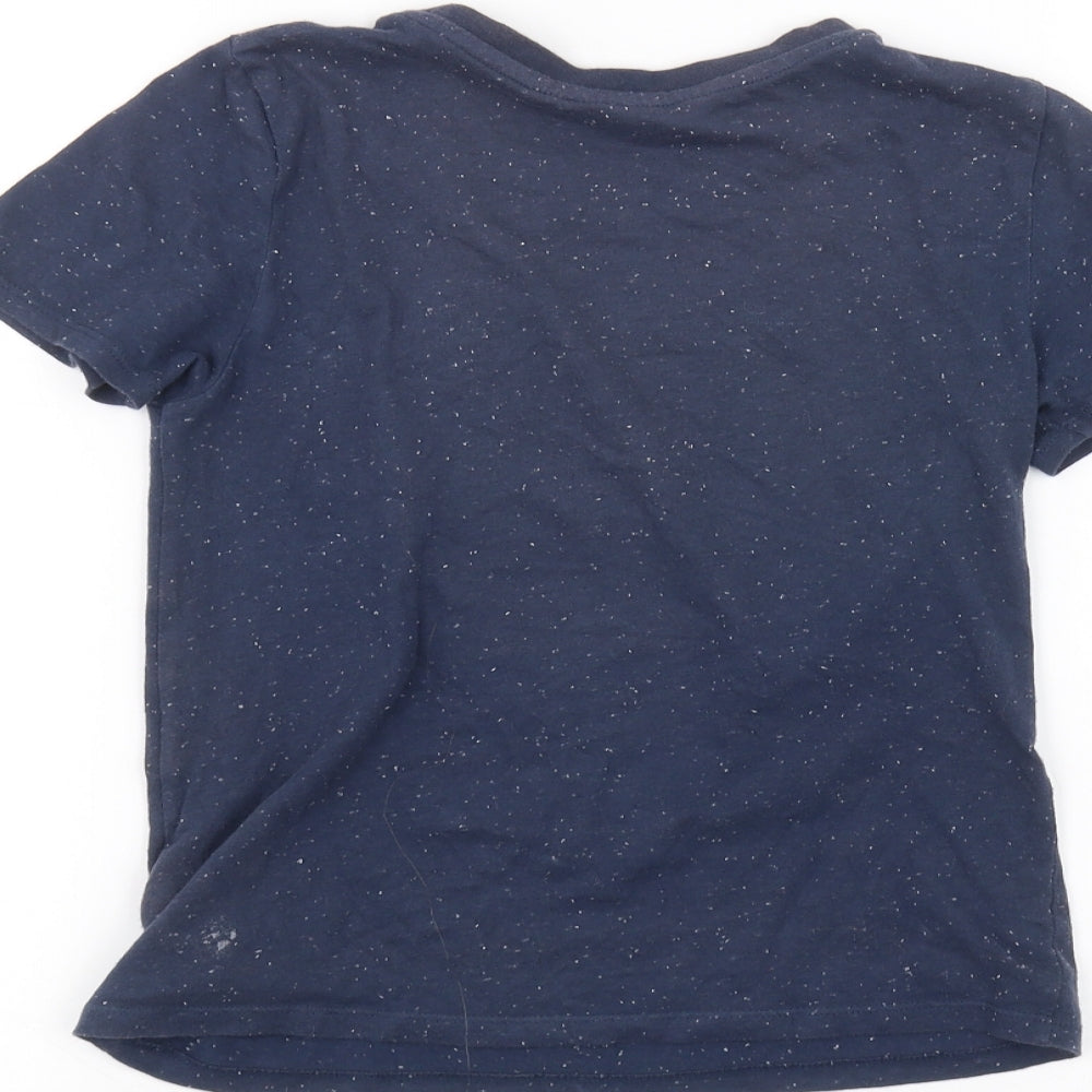 H&M Boys Blue Basic T-Shirt Size 7-8 Years - Spider man