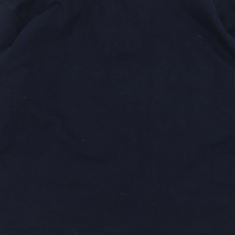 Rugby Nations Mens Blue Polo Size M