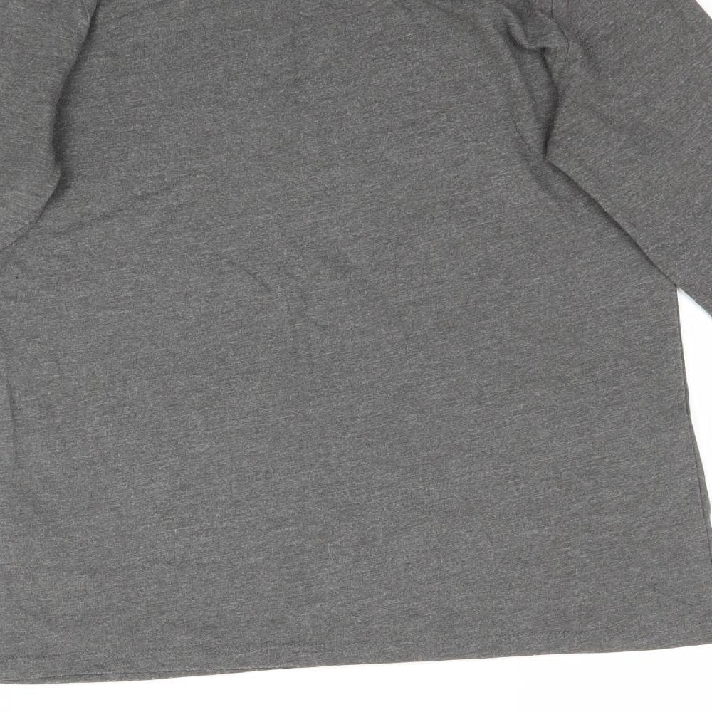 Primark Girls Grey Batik Basic T-Shirt Size 10-11 Years - Hey!