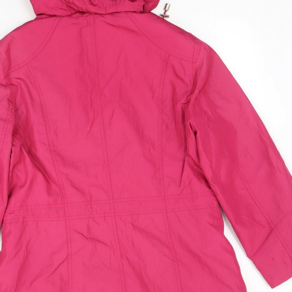Marks and Spencer Womens Pink Windbreaker Jacket Size 10