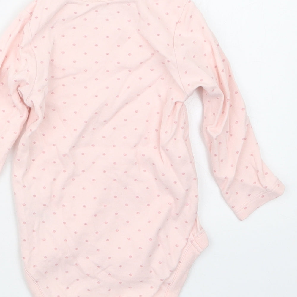 NEXT Girls Pink Geometric Babygrow One-Piece Size 9-12 Months