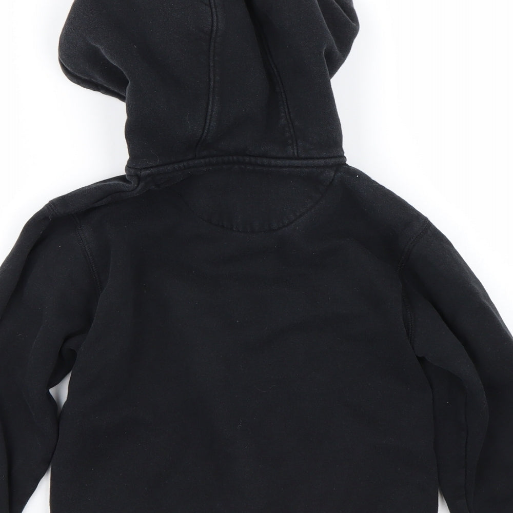 School life Boys Black Full Zip Hoodie Size 8 Years