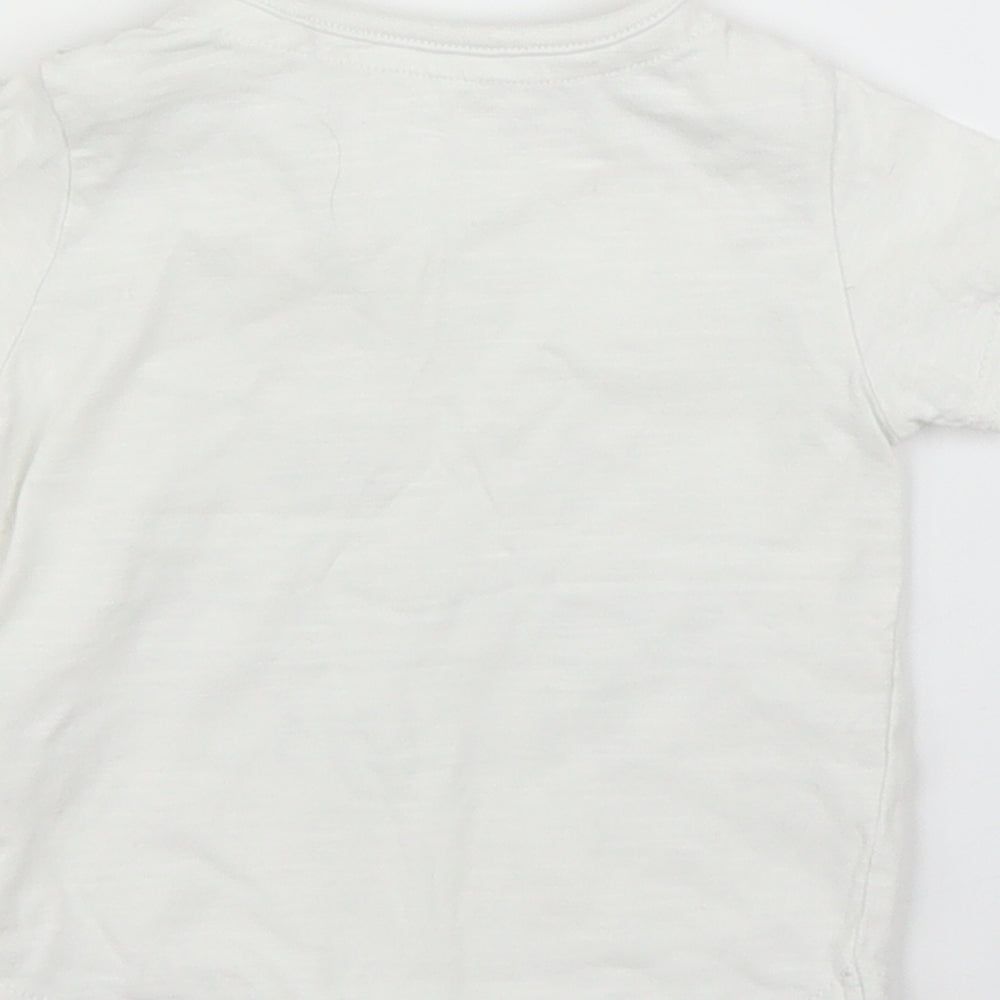 TU Baby White Basic T-Shirt Size 0-3 Months