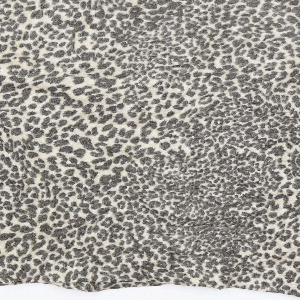H&M Womens Beige Animal Print Pullover Jumper Size XS