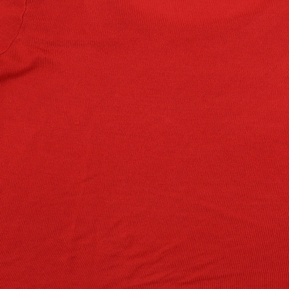 H&M Womens Red Pullover Jumper Size 2XL