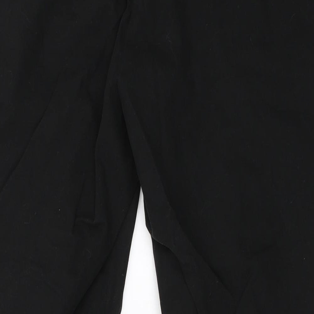 ASOS Womens Black Cropped Trousers Size 32 in L22 in
