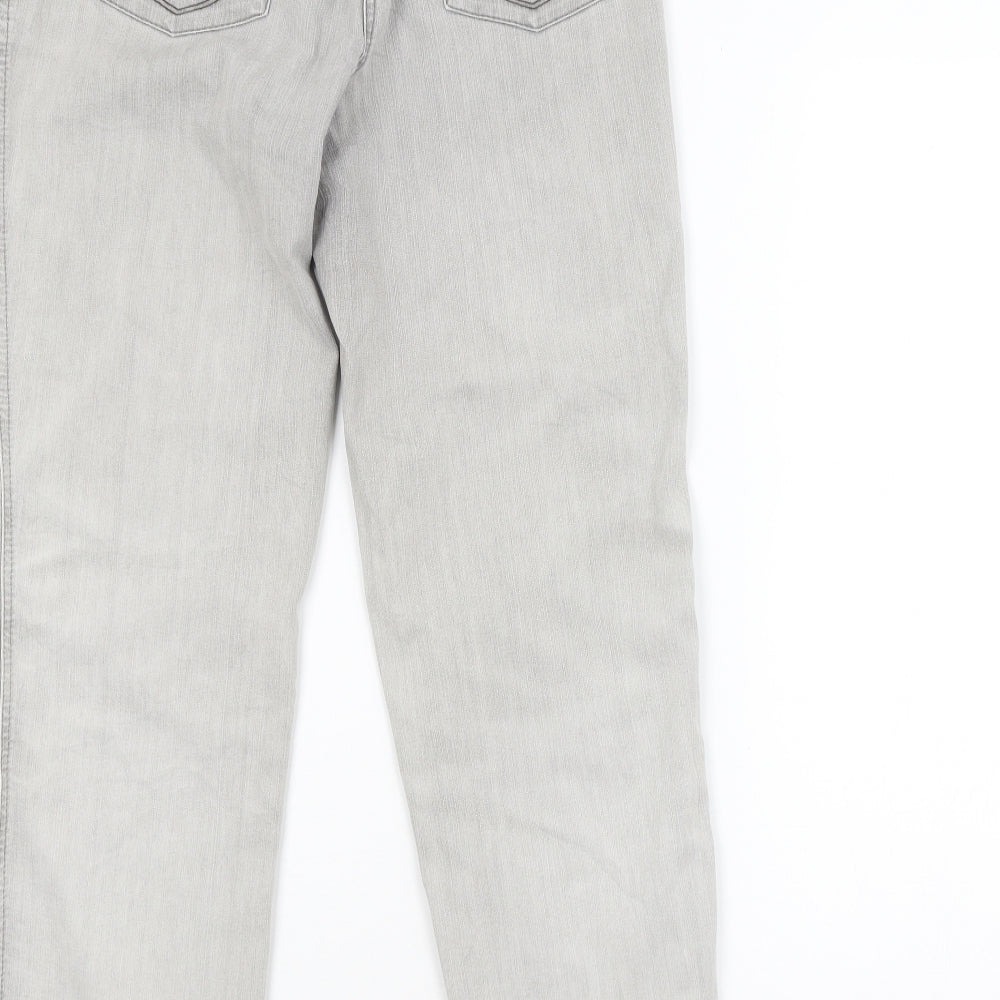 Bonita Womens Grey Straight Jeans Size 10 L30 in
