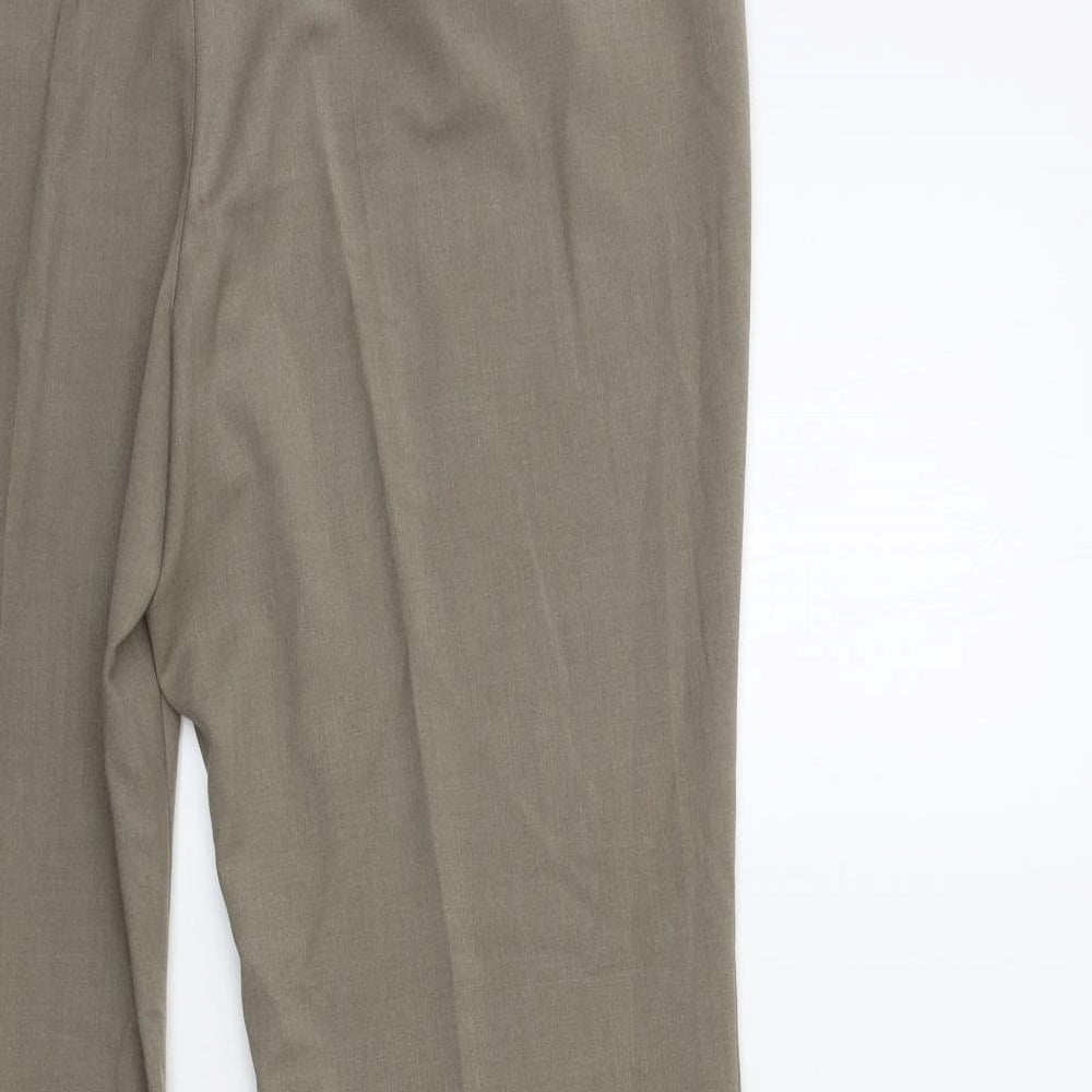 Marks and Spencer Womens Grey Trousers Size 18 L28 in